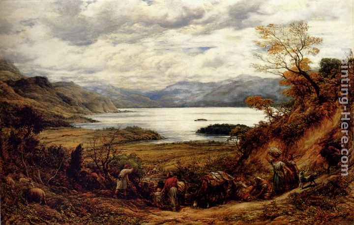 John Linnell The Emigrants, Derwent Water, Cumberland